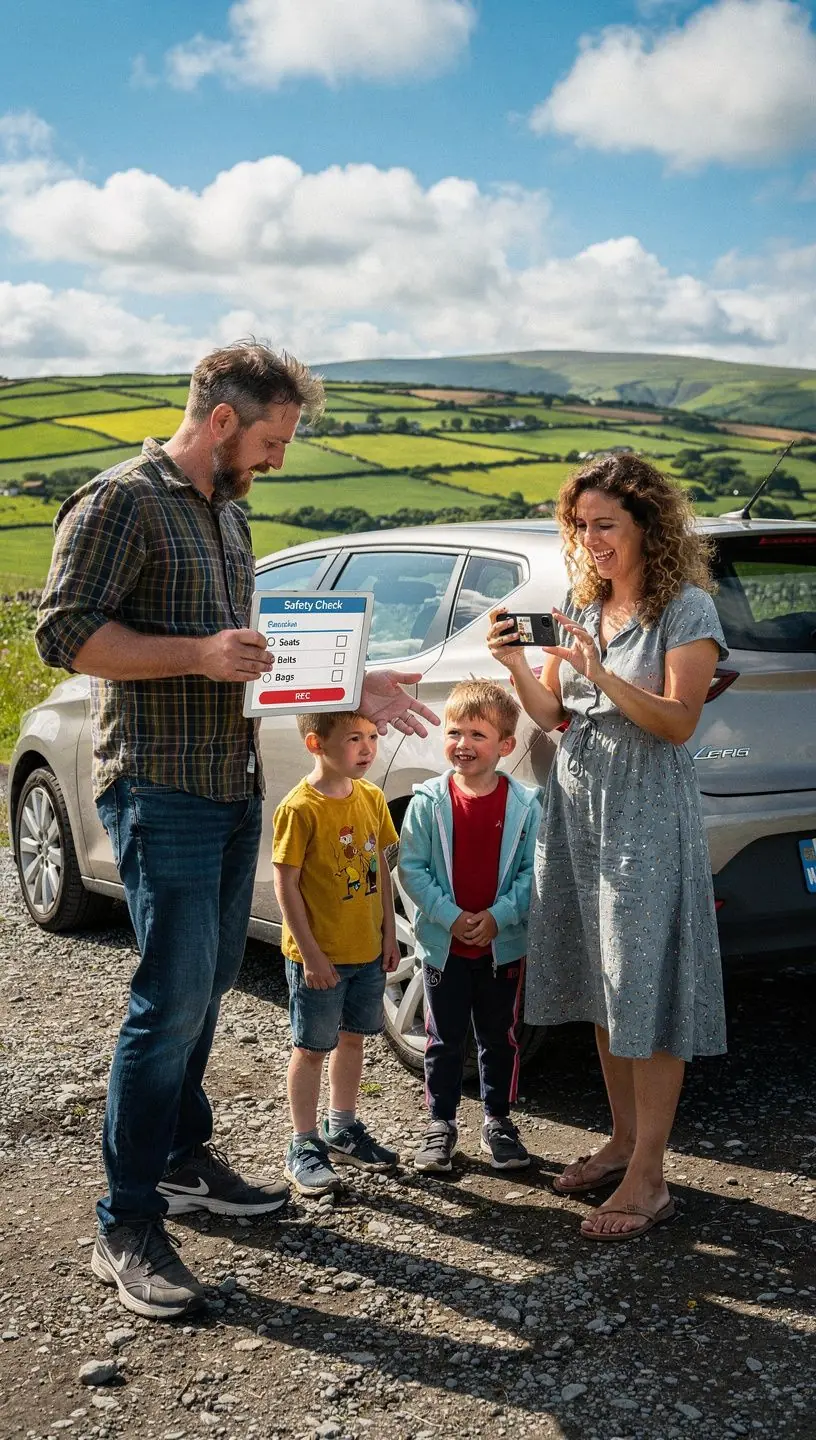 A map of Ireland highlighting popular driving routes and tourist destinations.